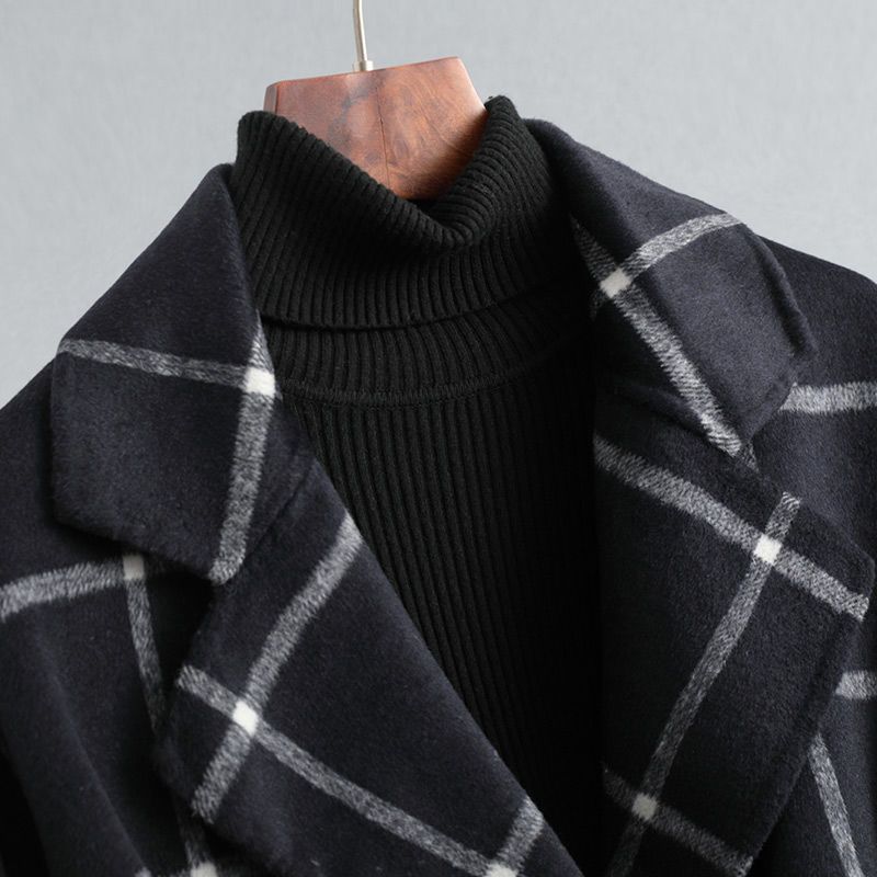 RETRO | PLAID TWEED COAT