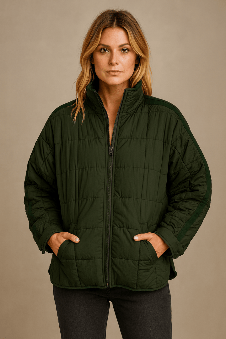 APRIL – LIGHTWEIGHT COMPACT ZIP PUFFER JACKET