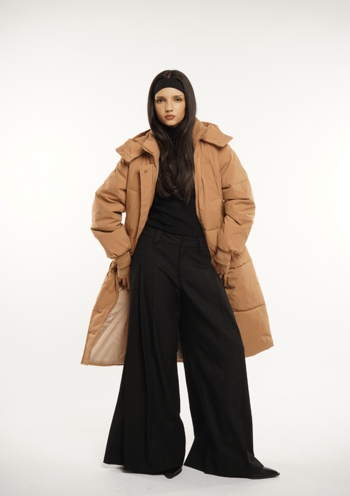 LUNA | HOODED LONG PUFFER JACKET