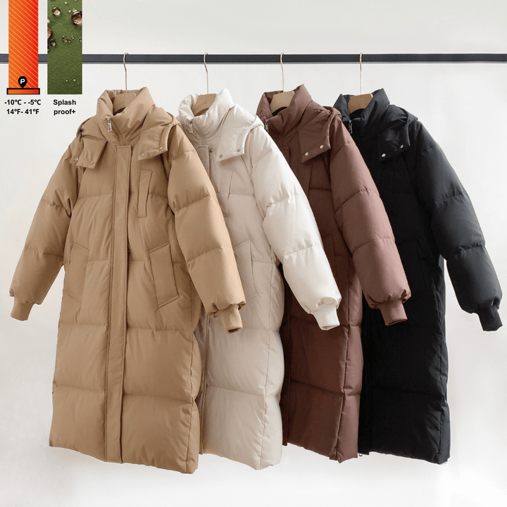 LUNA | HOODED LONG PUFFER JACKET