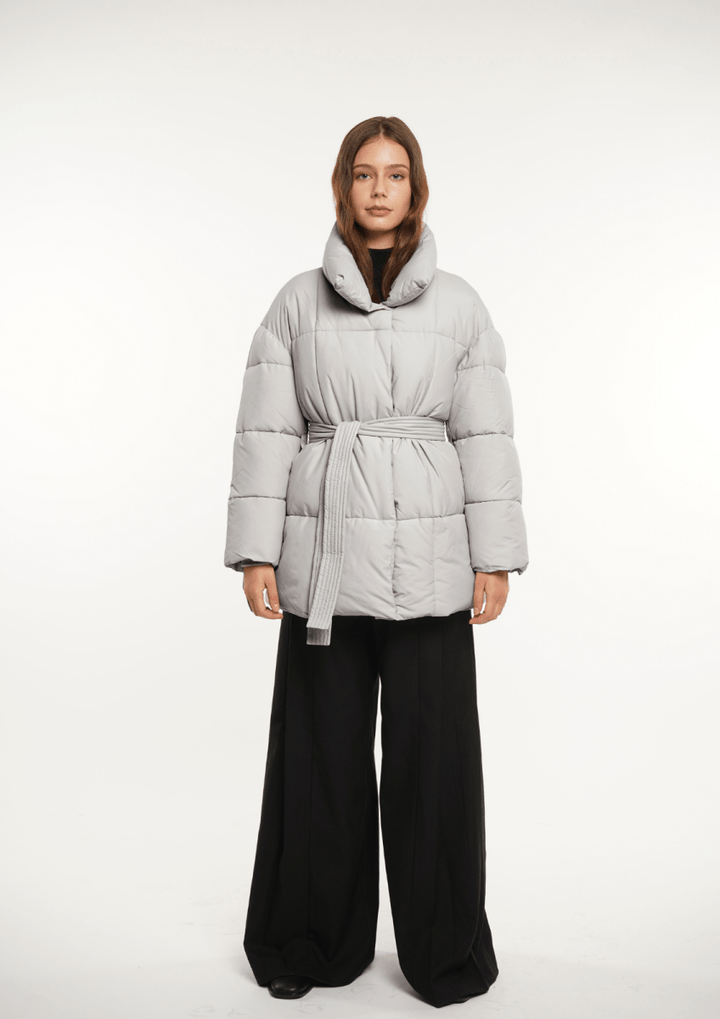 NOVA | MID LENGTH BELTED PUFFER JACKET