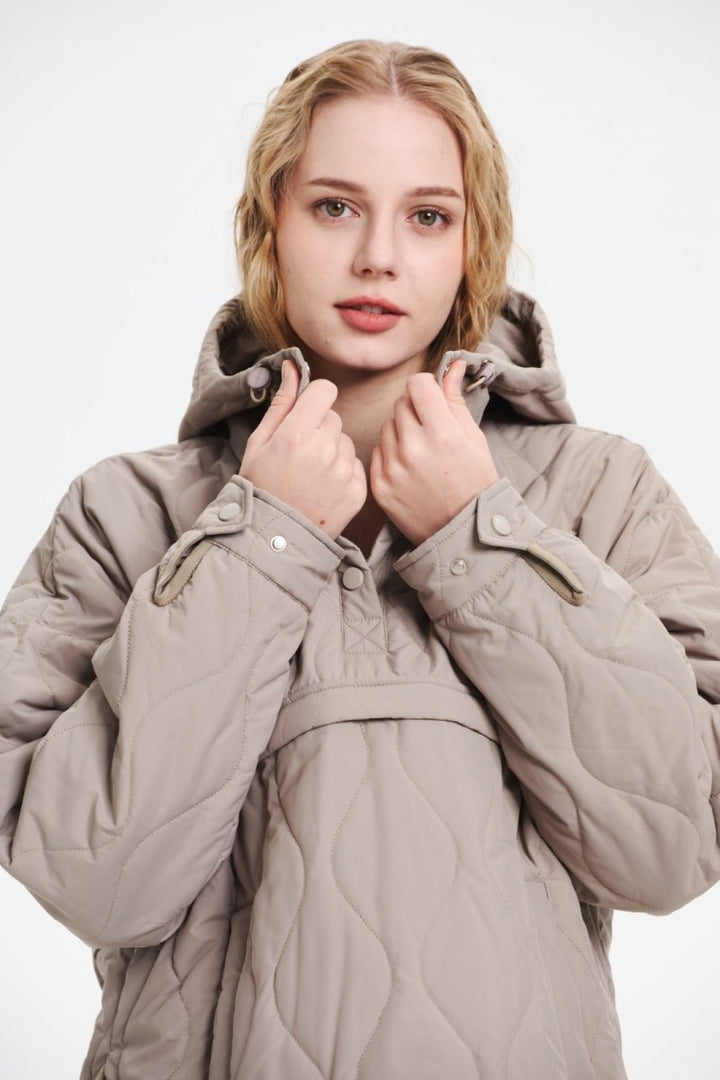 WILLOW | QUILTED WATER REPELLENT HOODED JACKET